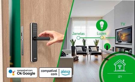 Fechadura Digital de Embutir com Maçaneta IFR 3000 Intelbras