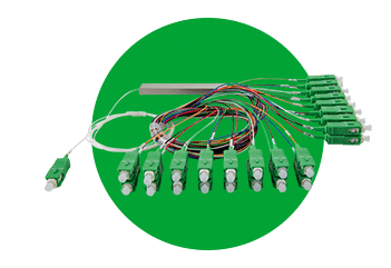 Splitter Óptico 1x16 com conector SC/UPC 