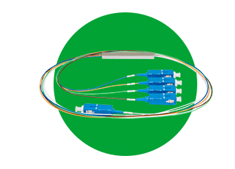 Splitter Óptico 1x16 com conector SC/APC 