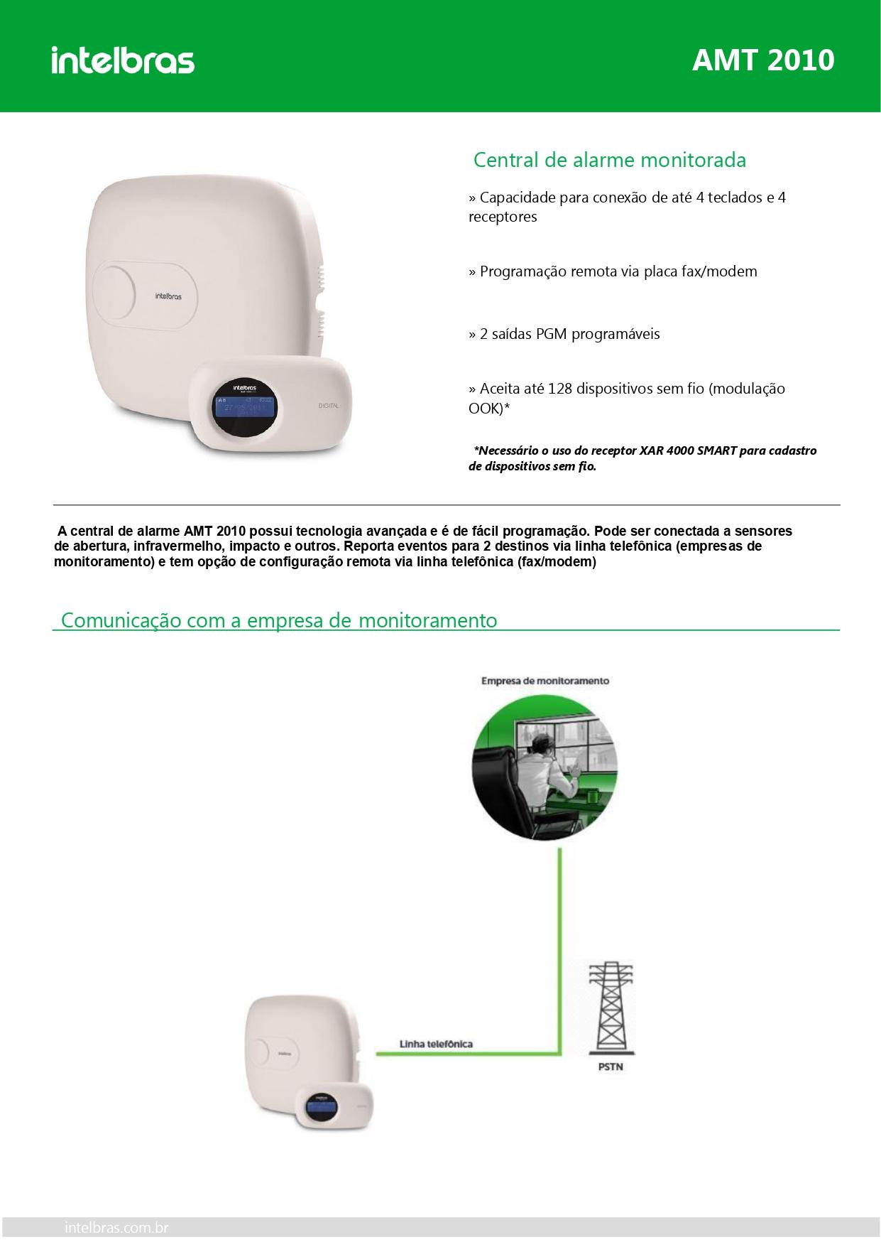 CENTRAL DE ALARME AMT 2010 - F70
