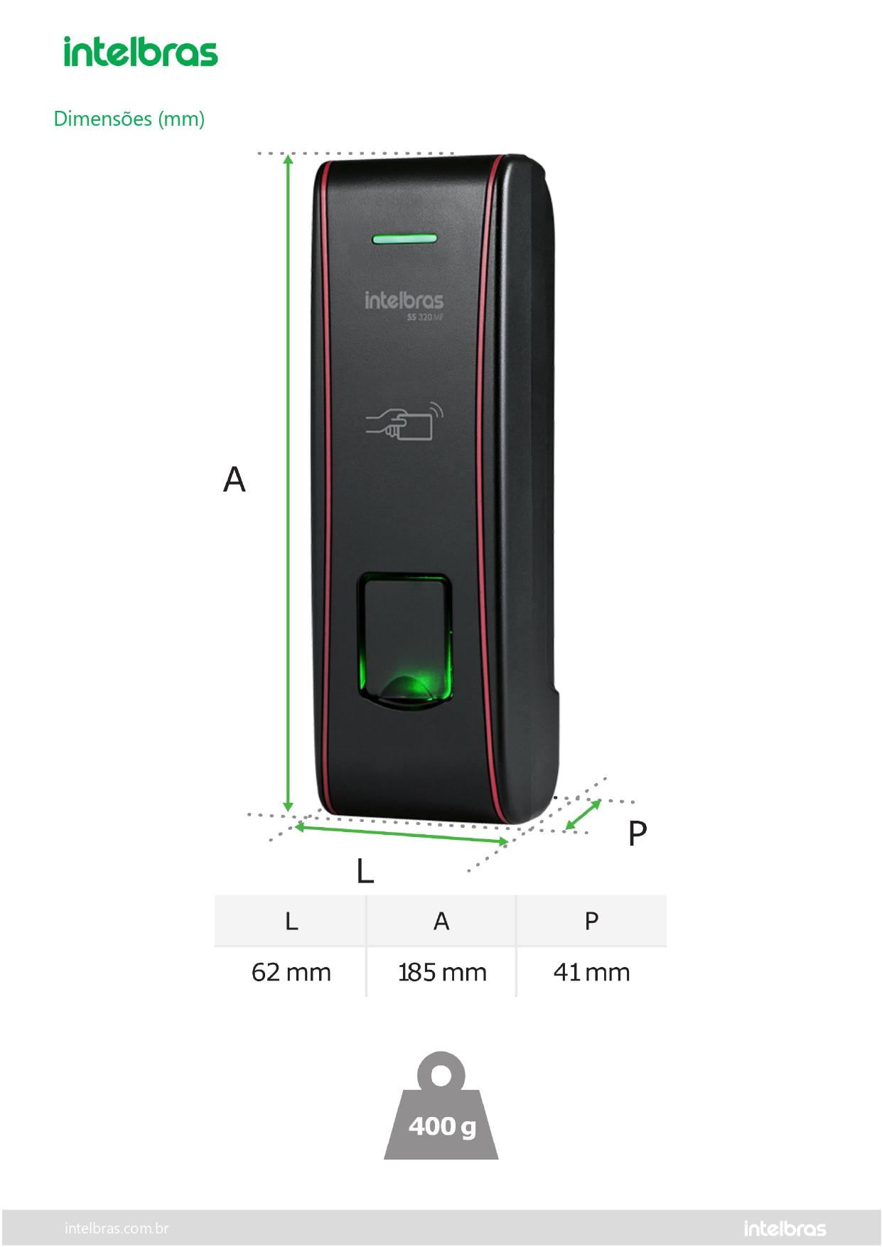 CONTROLADOR DE ACESSO SS 320 INTELBRAS