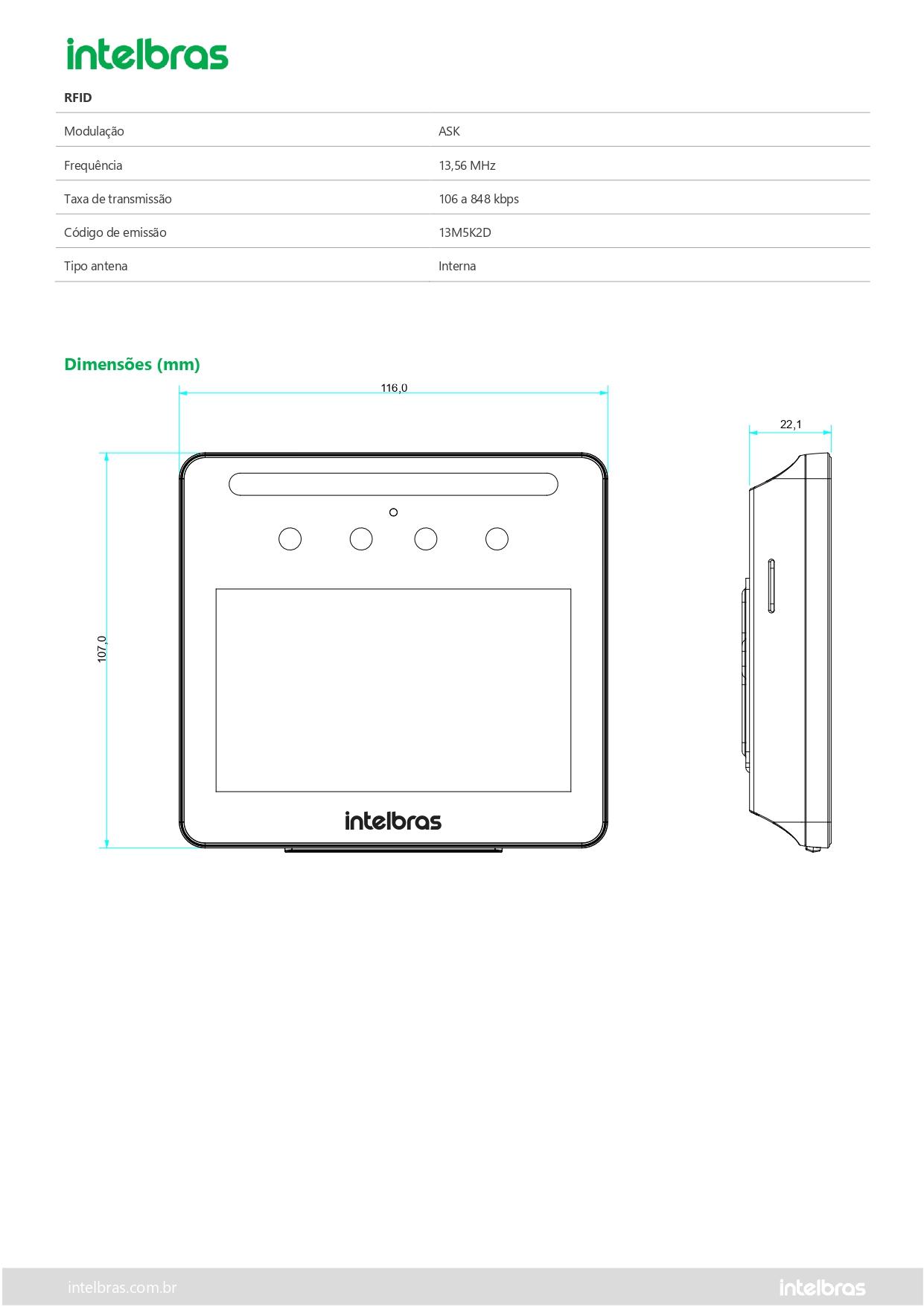 CONTROLADOR DE ACESSO SS 3530 MF FACE W