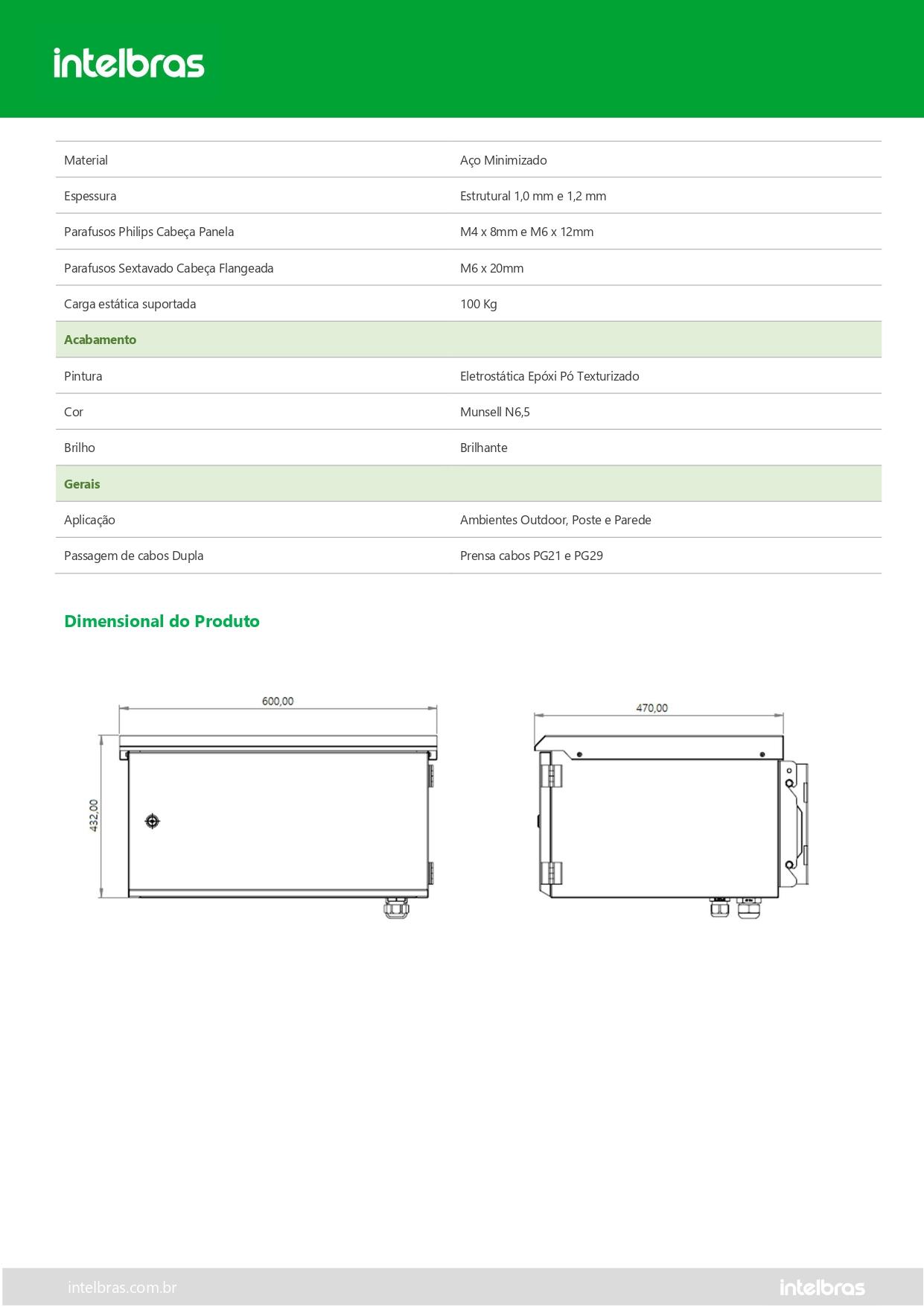 Rack Outdoor 8U 470mm