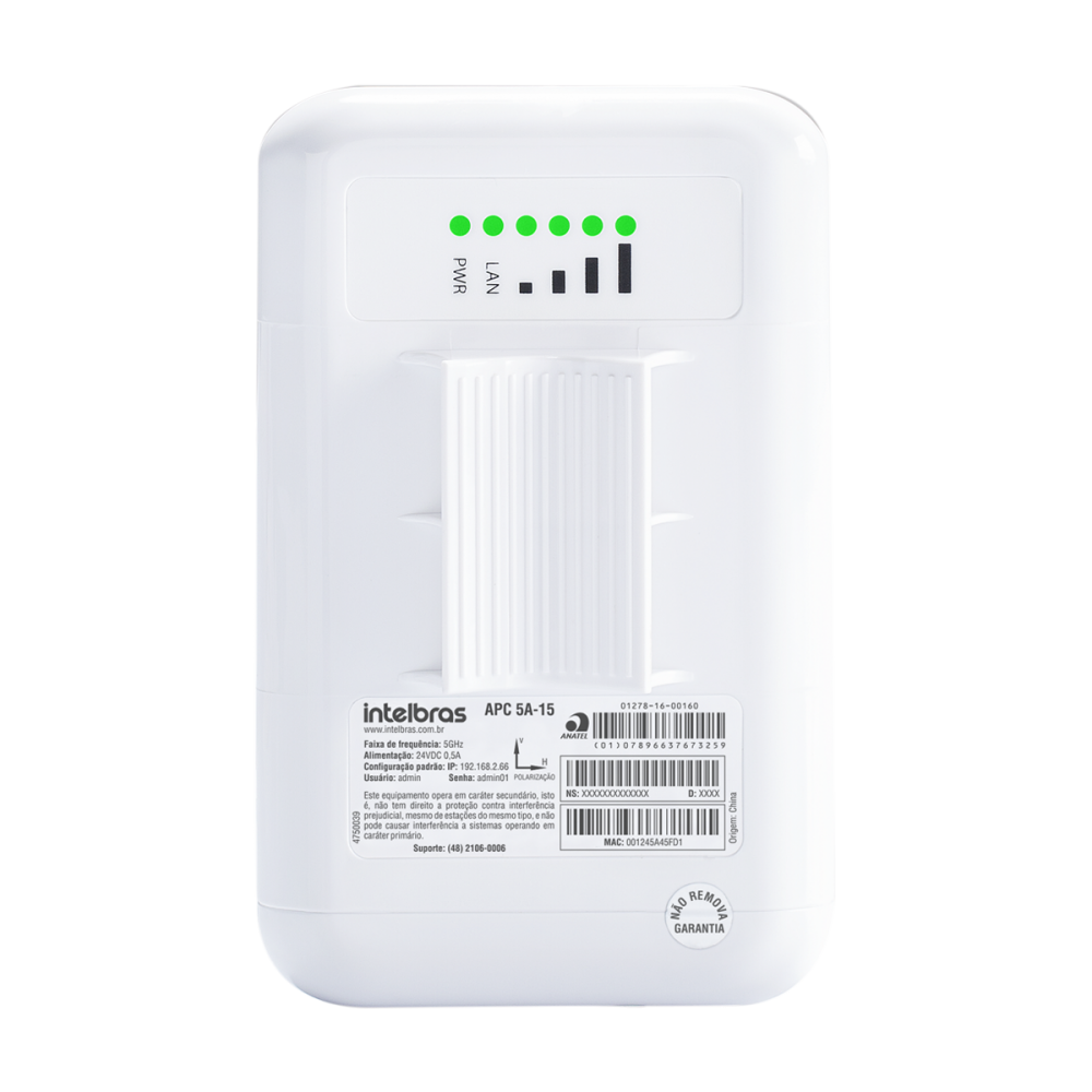 CPE/PTP 5 GHz com 15 dBi MiMo 2x2