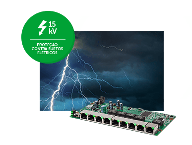 SWITCH 08 PORTAS FAST 1 PORTA GIGABIT SF 910 