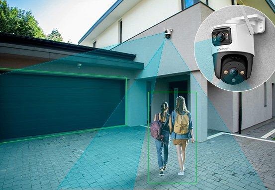 Câmera externa inteligente Wi-Fi 3MP 360°