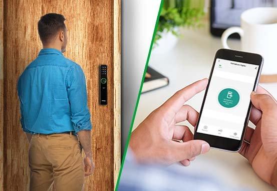 Fechadura Inteligente de Embutir sem Maçaneta com Hub IFR 7001+ Intelbras