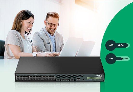 S2328G-PA Switch Gerenciável 24 portas Gigabit Ethernet PoE