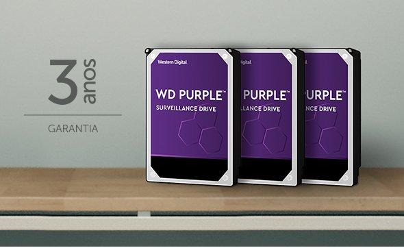 Discos rígidos para CFTV HDs WD Purple™