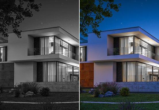 iM7 S Full Color Câmera externa inteligente Wi-Fi Full HD 360°